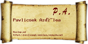 Pavlicsek Azálea névjegykártya